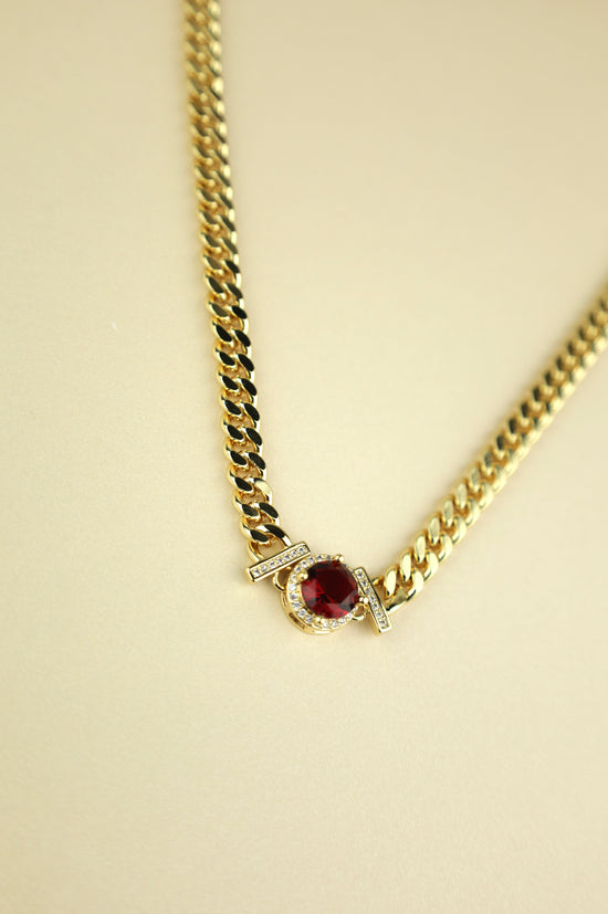Red Cuban Link Necklace