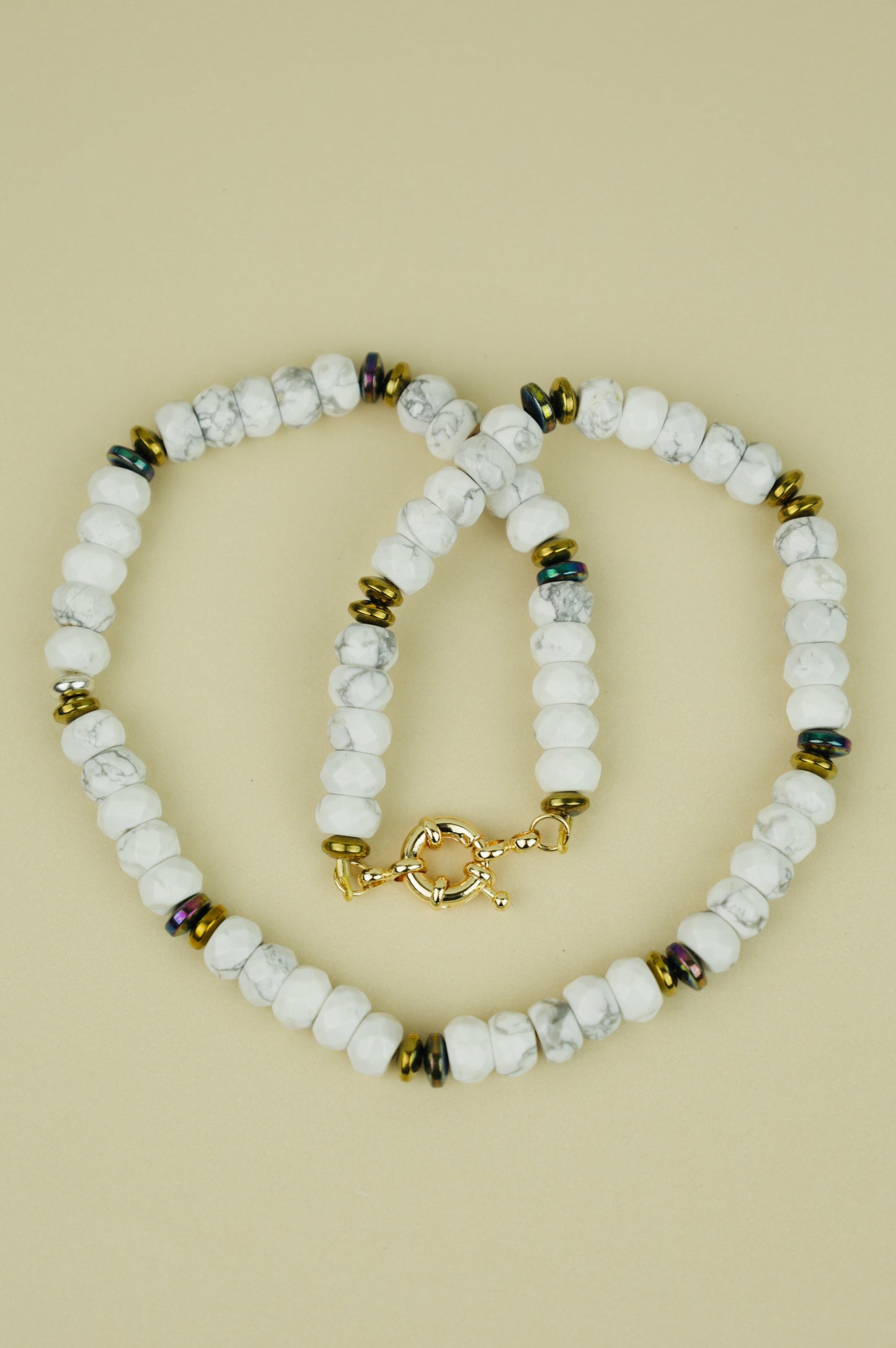 Howlite Beaded Necklace