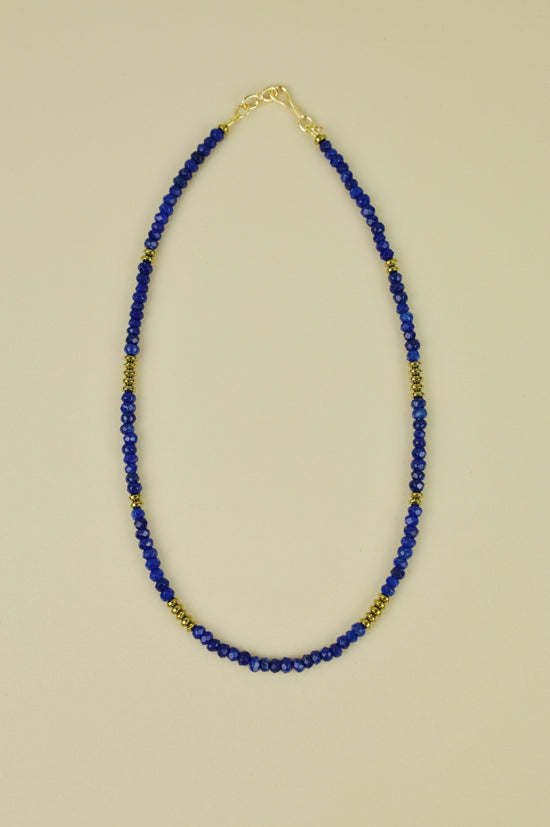 Epoque Lapis Lazuli beaded necklace