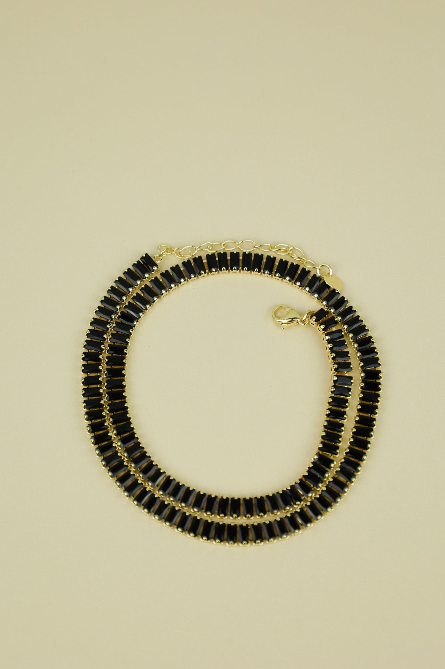 Hathor Baguette Necklace “BLACK”