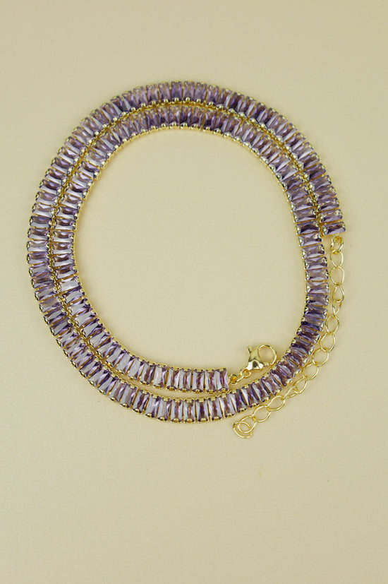 Hathor Baguette Necklace “Lavender”