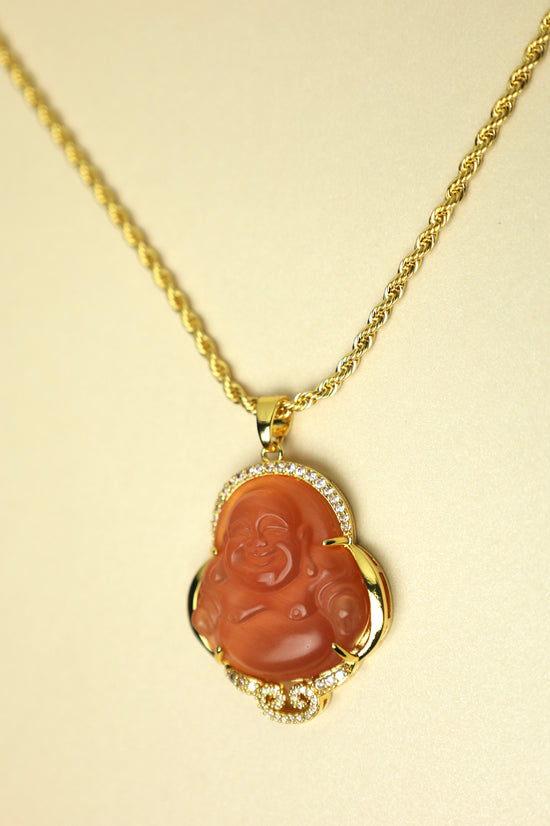 Buddha Necklace "Orange"