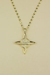 Saturn Necklace in Gold