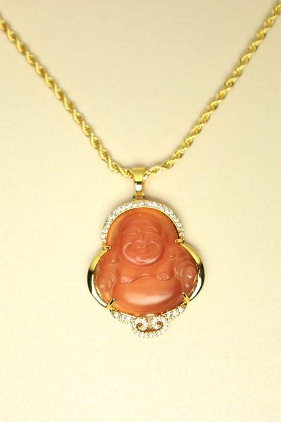 Buddha Necklace "Orange"