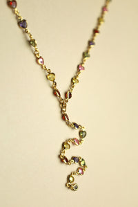 Tie Heart Multicolor Necklace