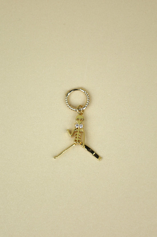 Skeleton Earring in gold