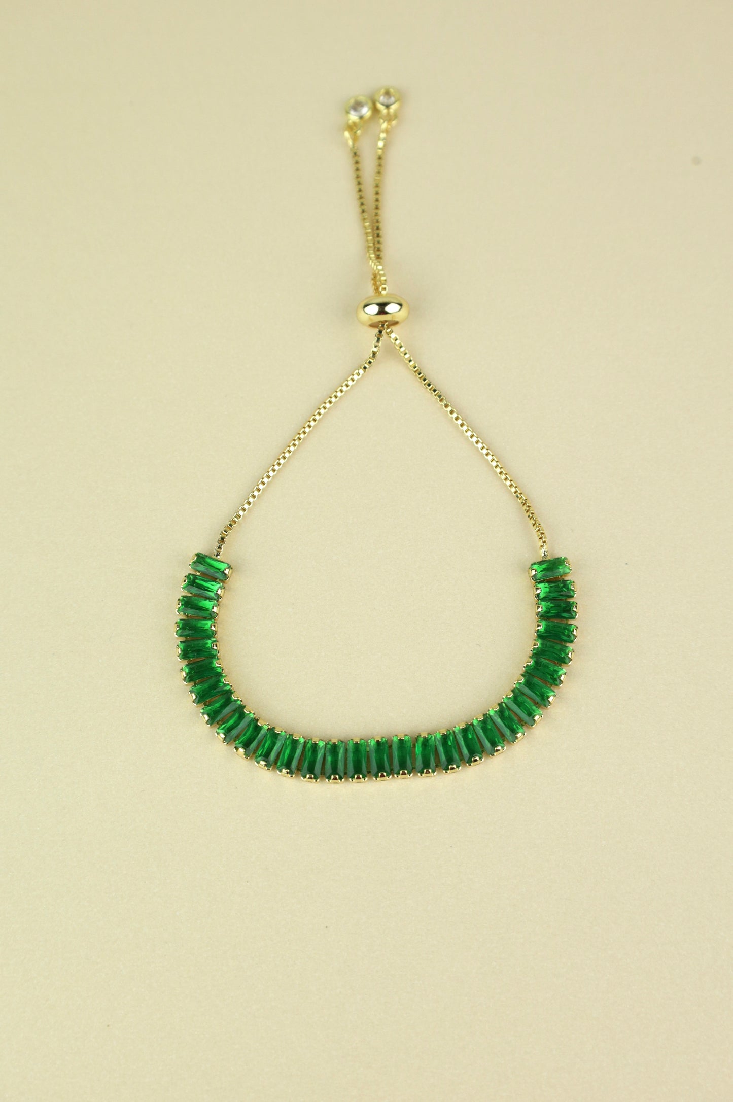 Hathor Baguette Bracelet “Green”