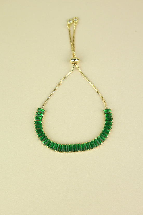 Load image into Gallery viewer, Hathor Baguette Bracelet “Green”
