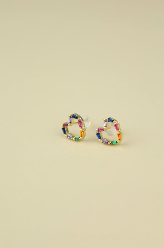 Iris Heart Earrings