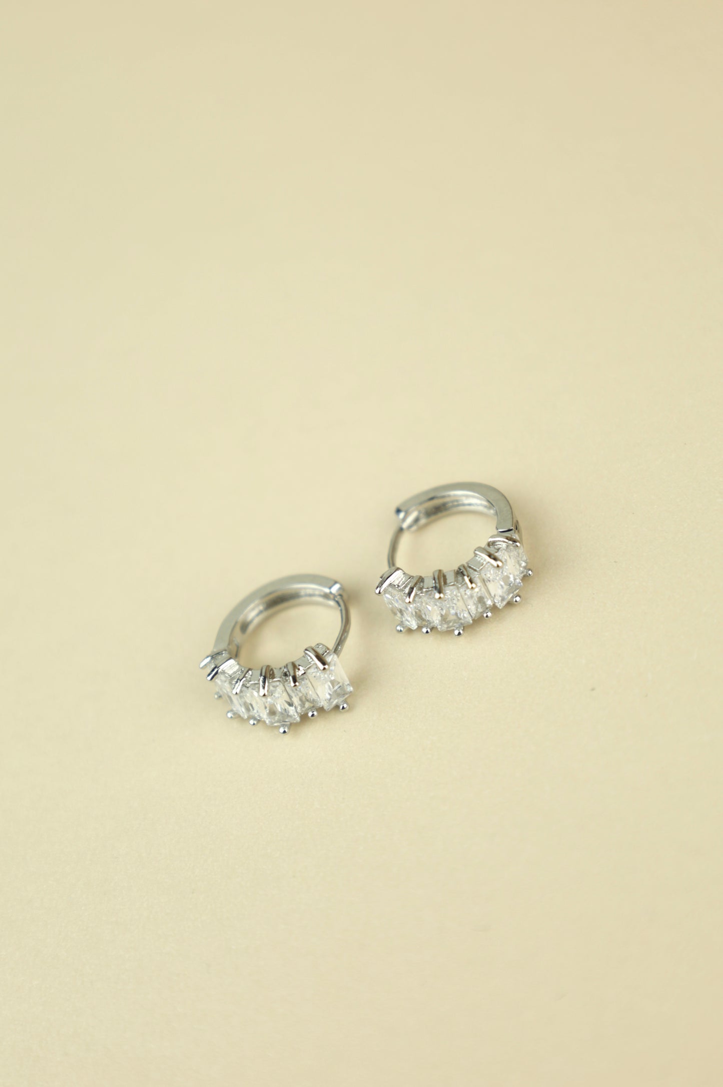 Hathor Baguette Earrings “Silver”