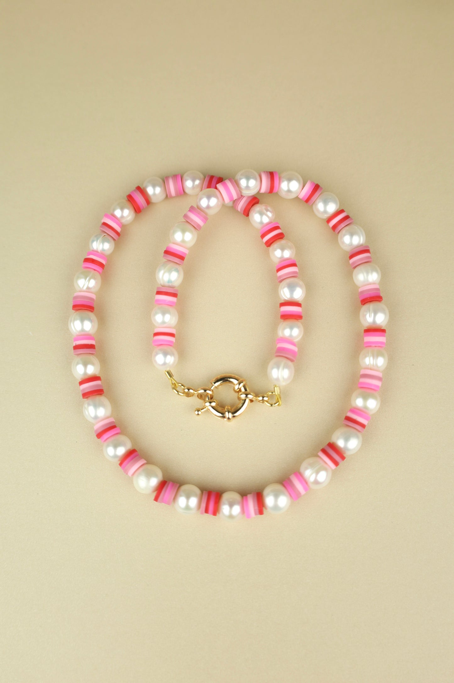 Pink Summerting Pearl Necklace