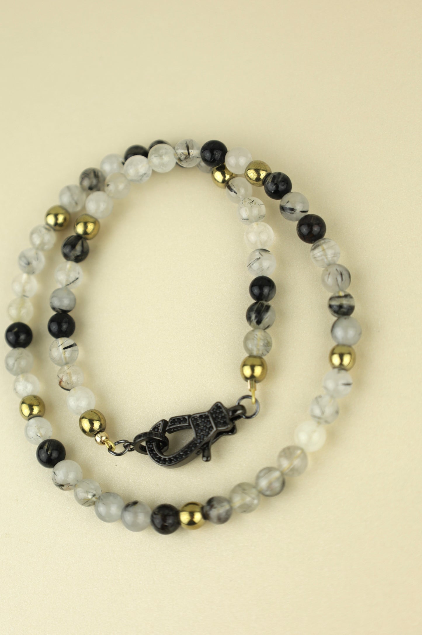 Tourmaline Quartz Beaded Necklace