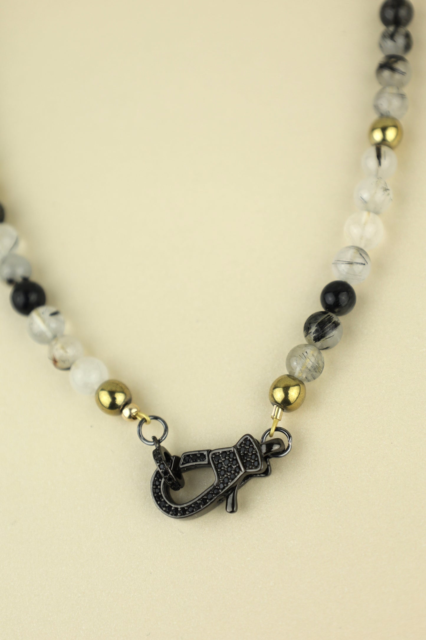 Tourmaline Quartz Beaded Necklace