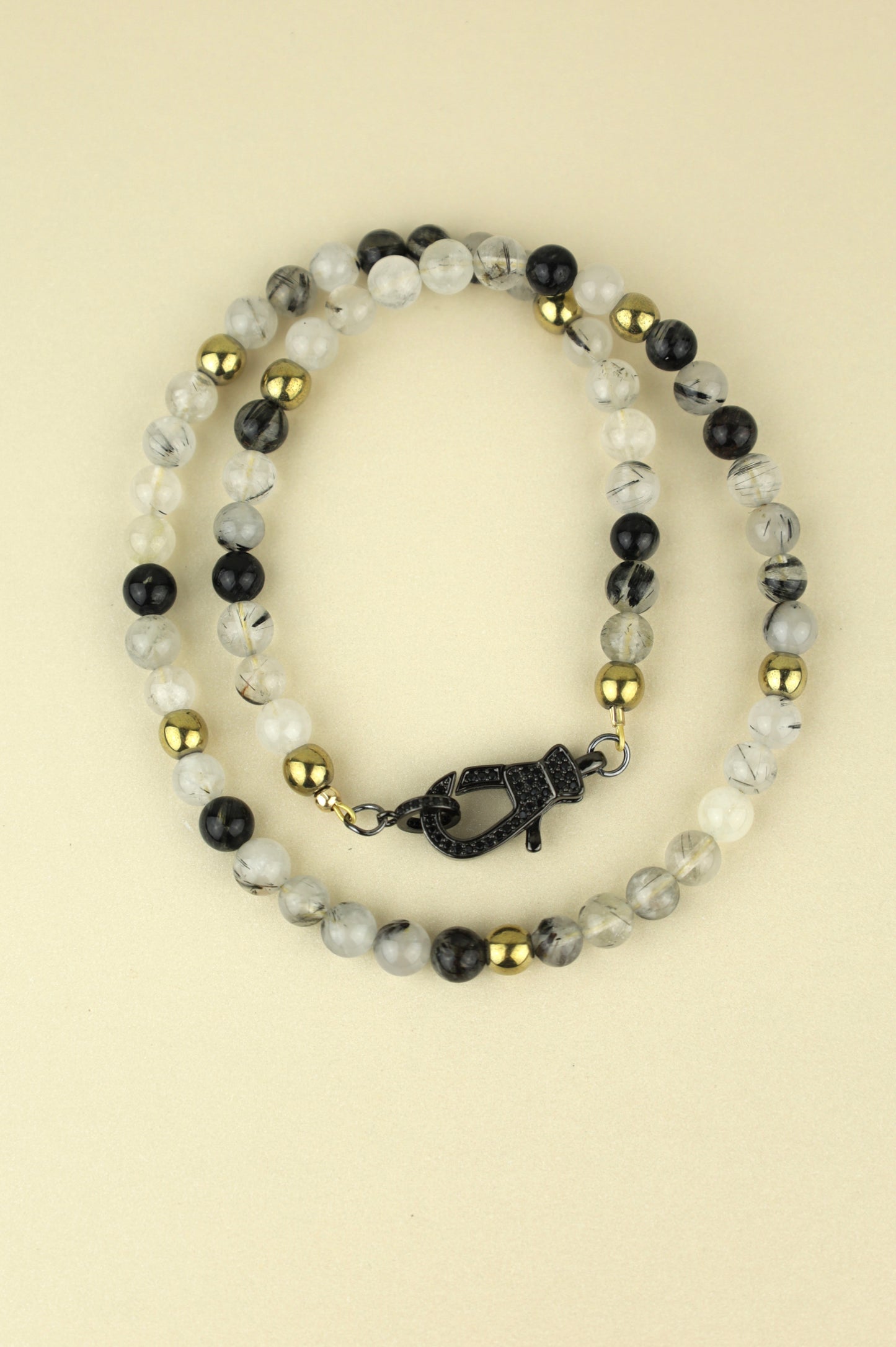 Tourmaline Quartz Beaded Necklace