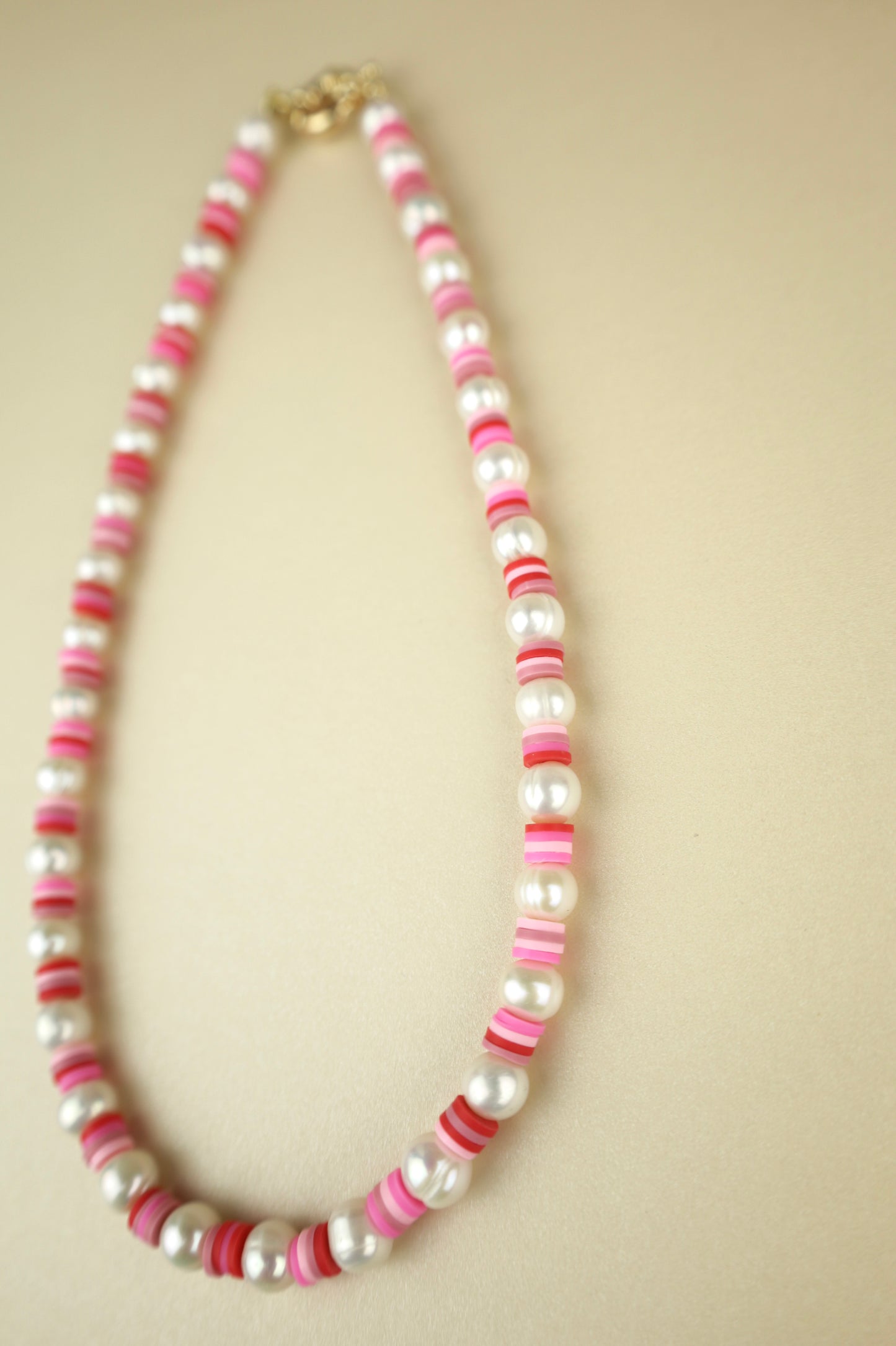 Pink Summerting Pearl Necklace