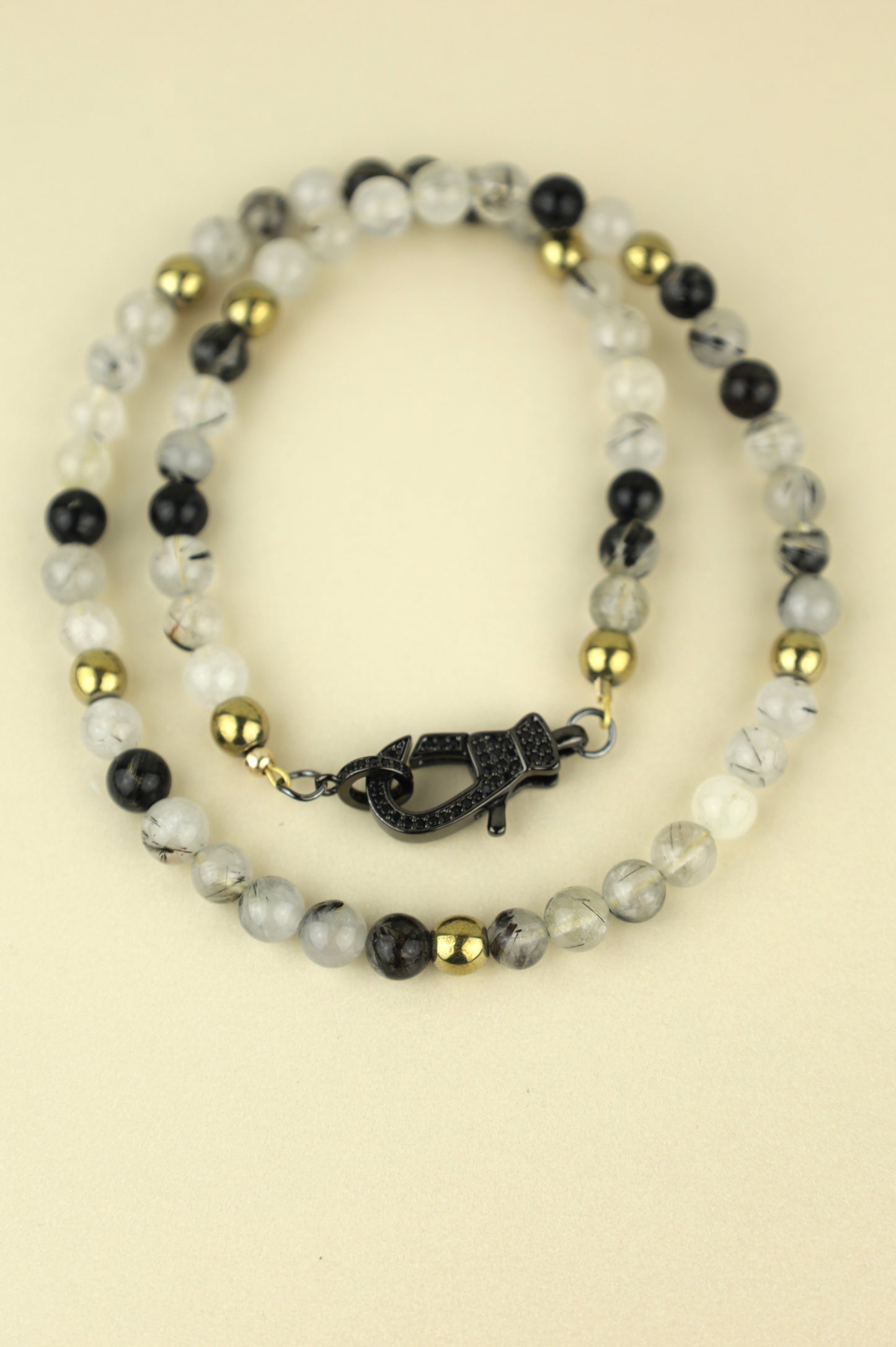 Tourmaline Quartz Beaded Necklace