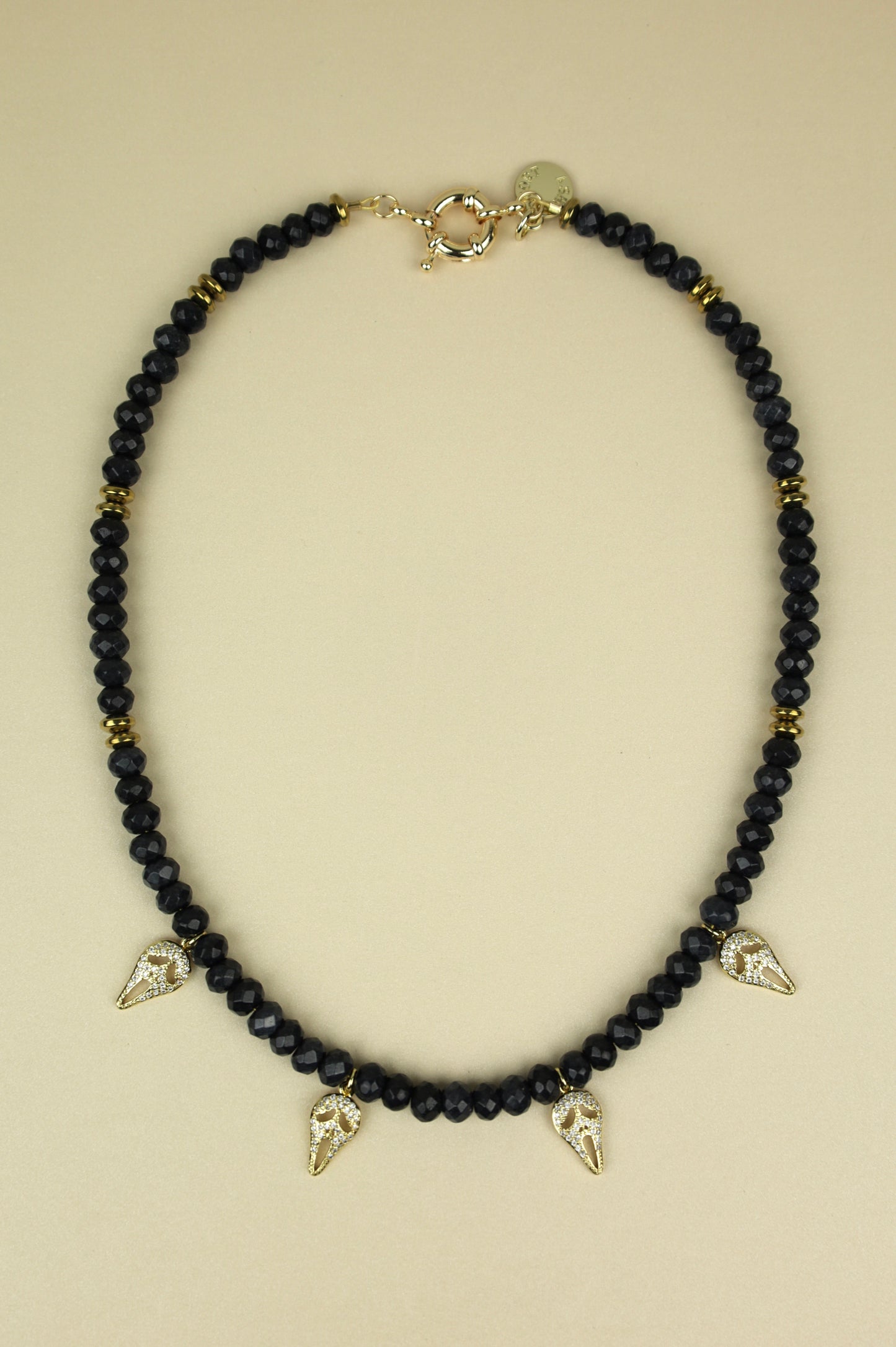 Spooky Beaded Charm necklace