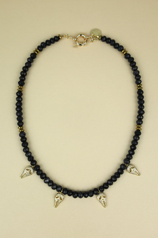Spooky Beaded Charm necklace