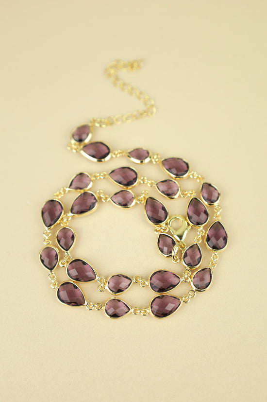 Royal Tennis necklace in gold