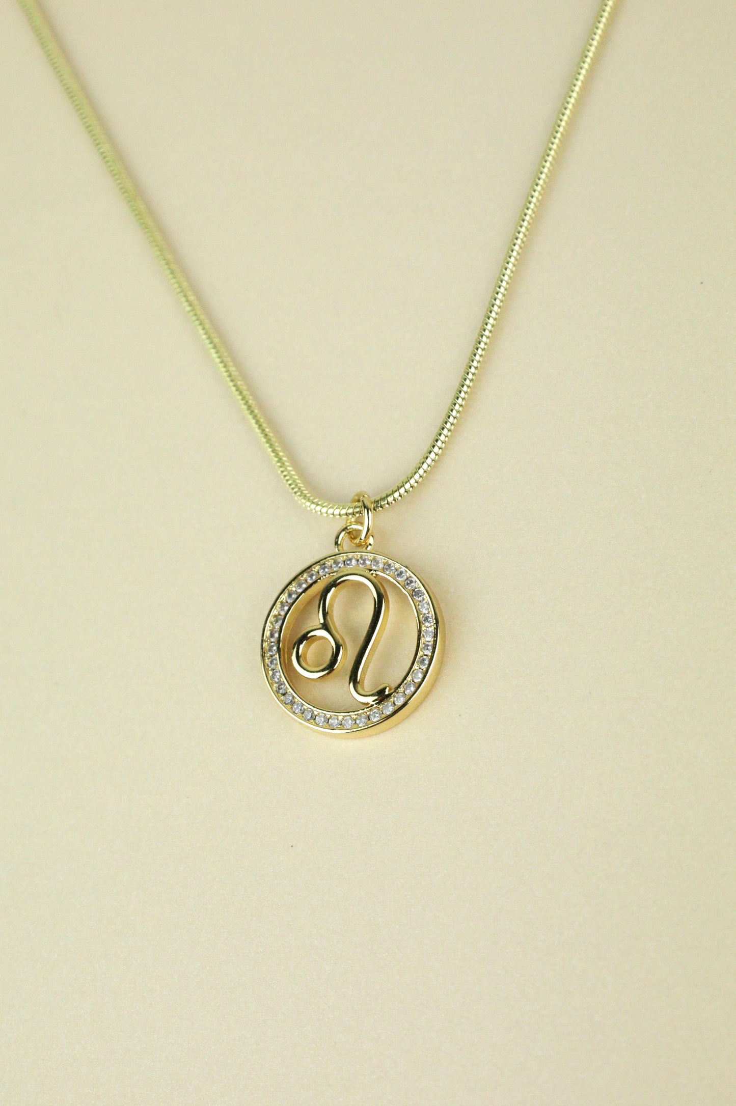 LEO Zodiac necklace in gold