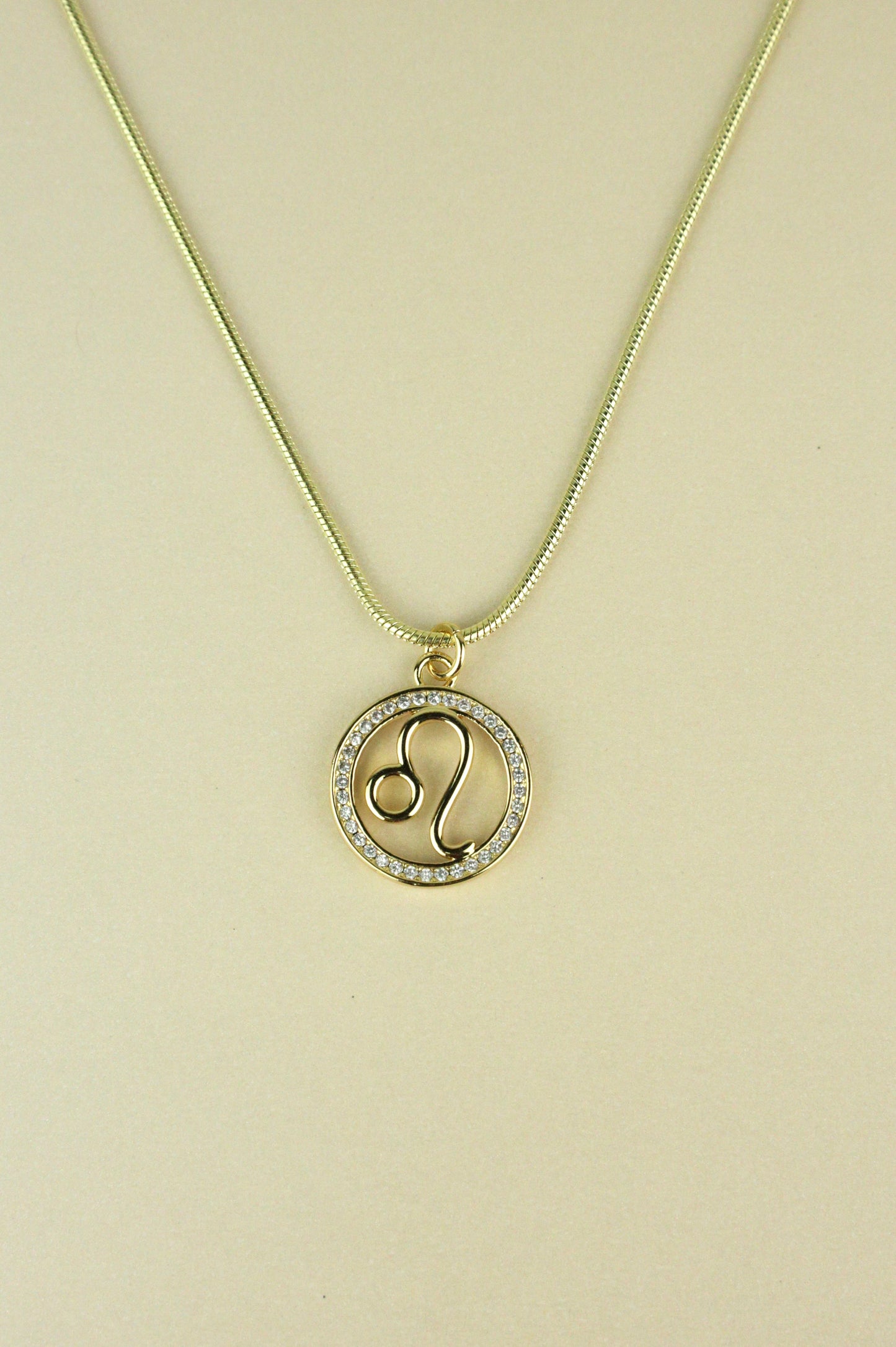 LEO Zodiac necklace in gold