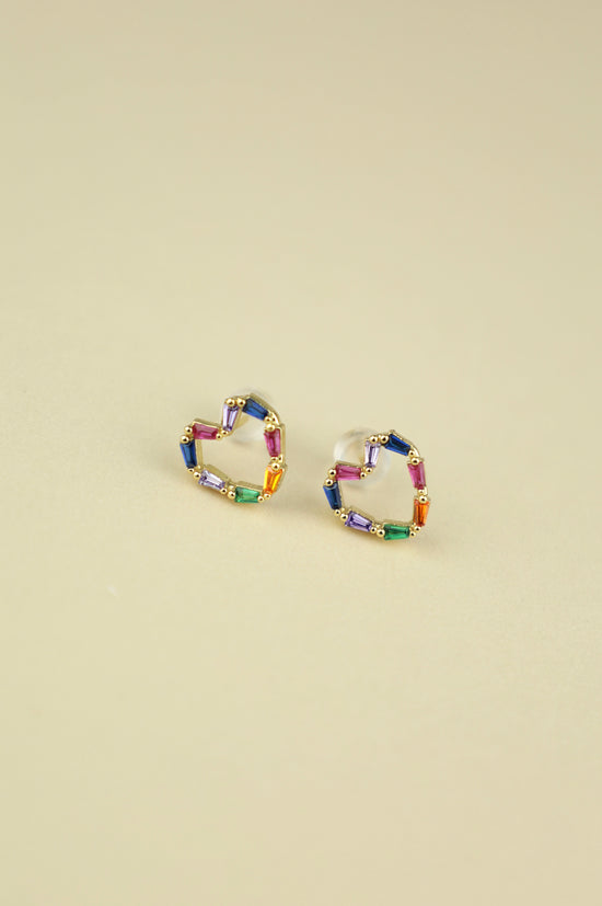 Iris Heart Earrings