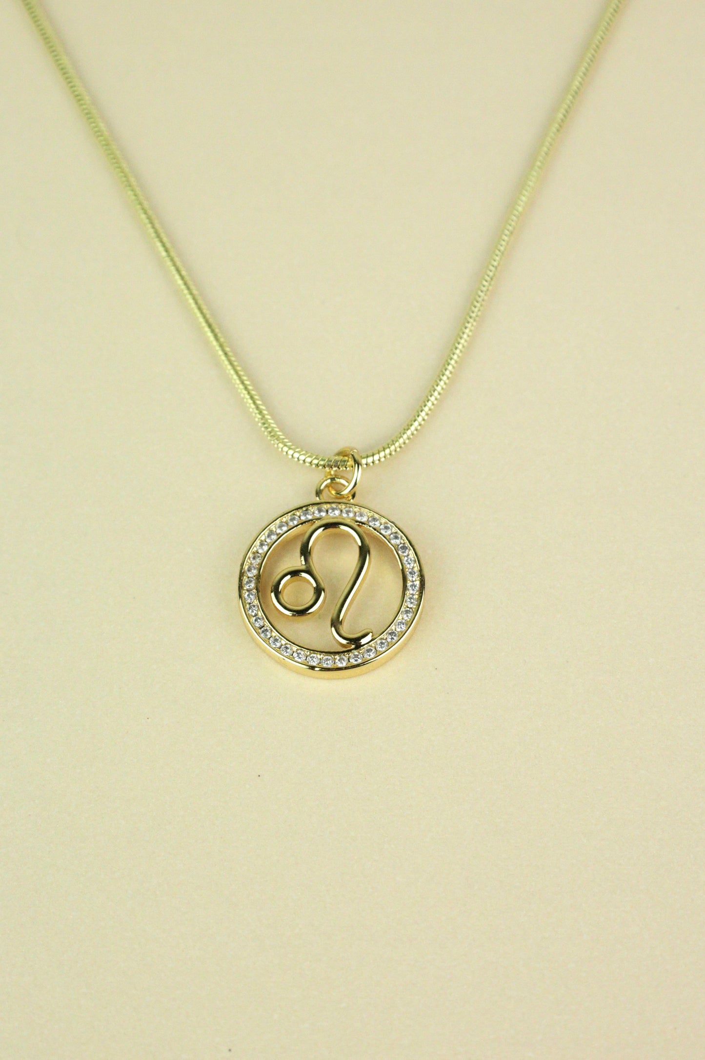 LEO Zodiac necklace in gold