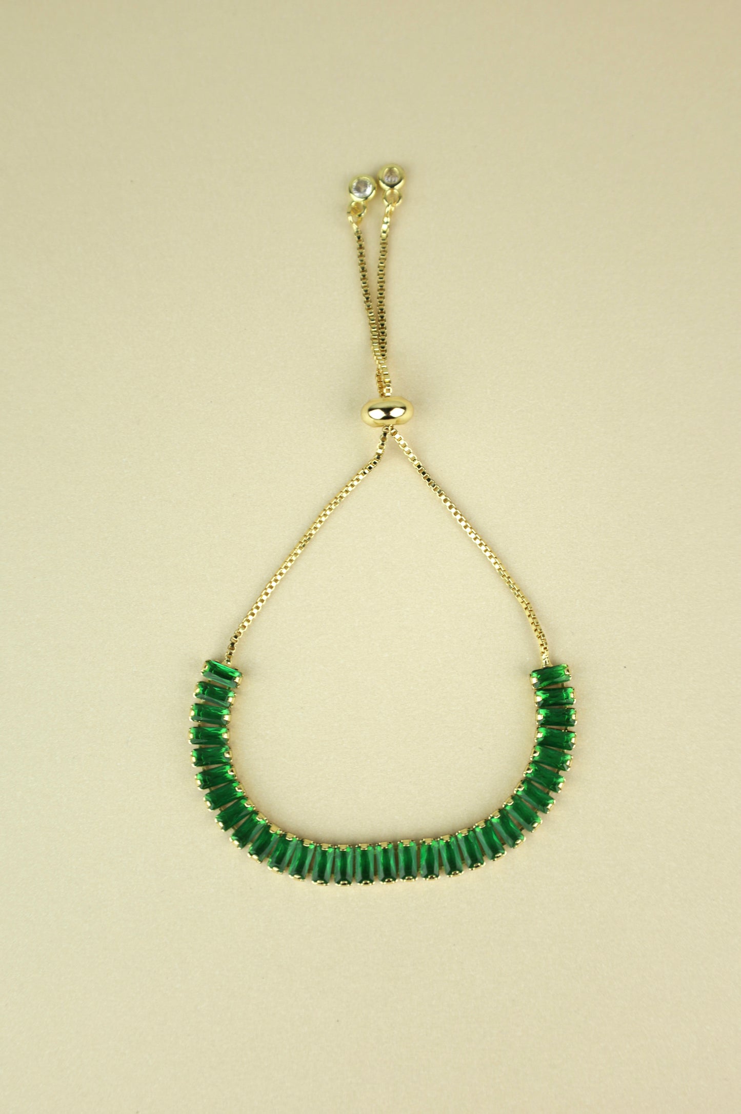 Hathor Baguette Bracelet “Green”
