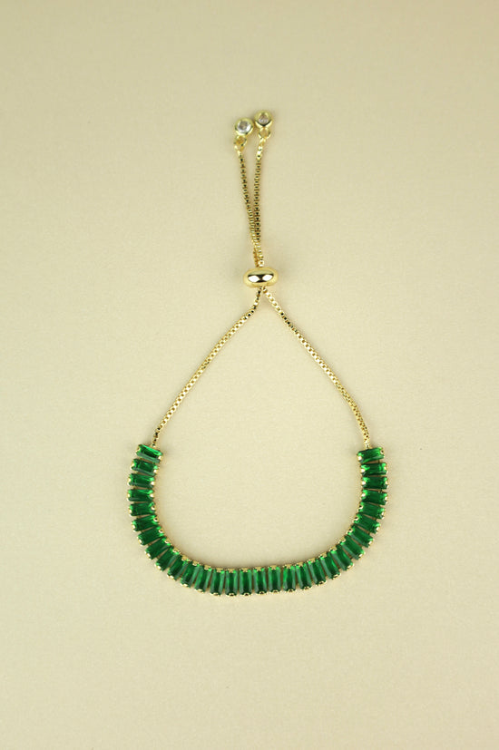 Hathor Baguette Bracelet “Green”