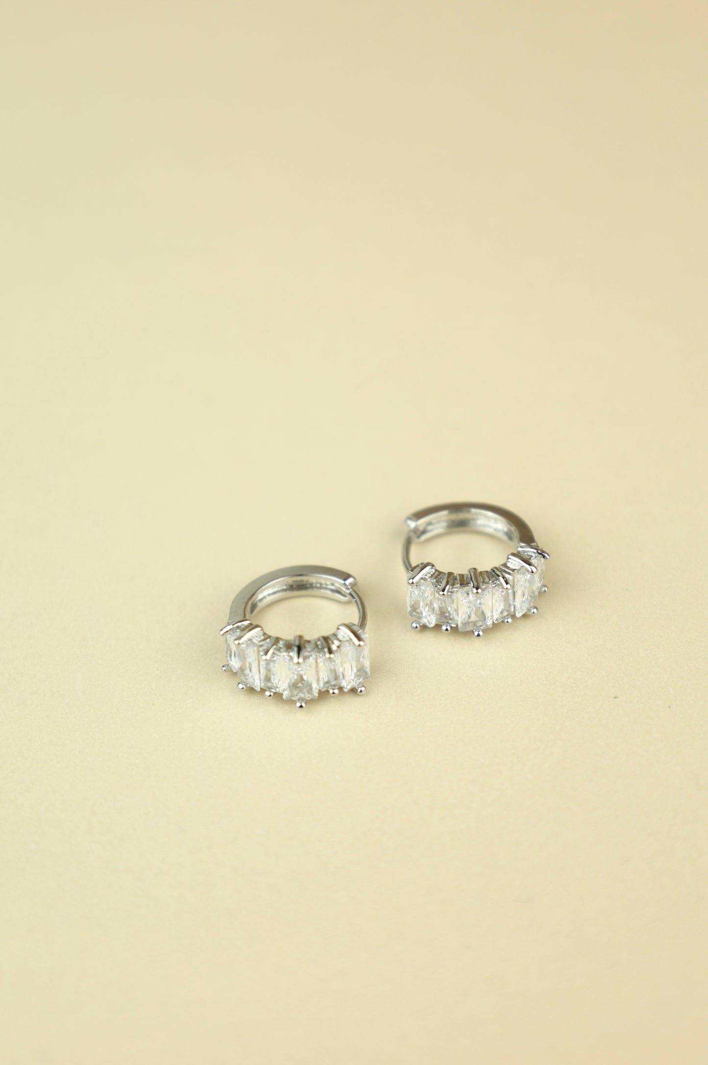 Hathor Baguette Earrings “Silver”