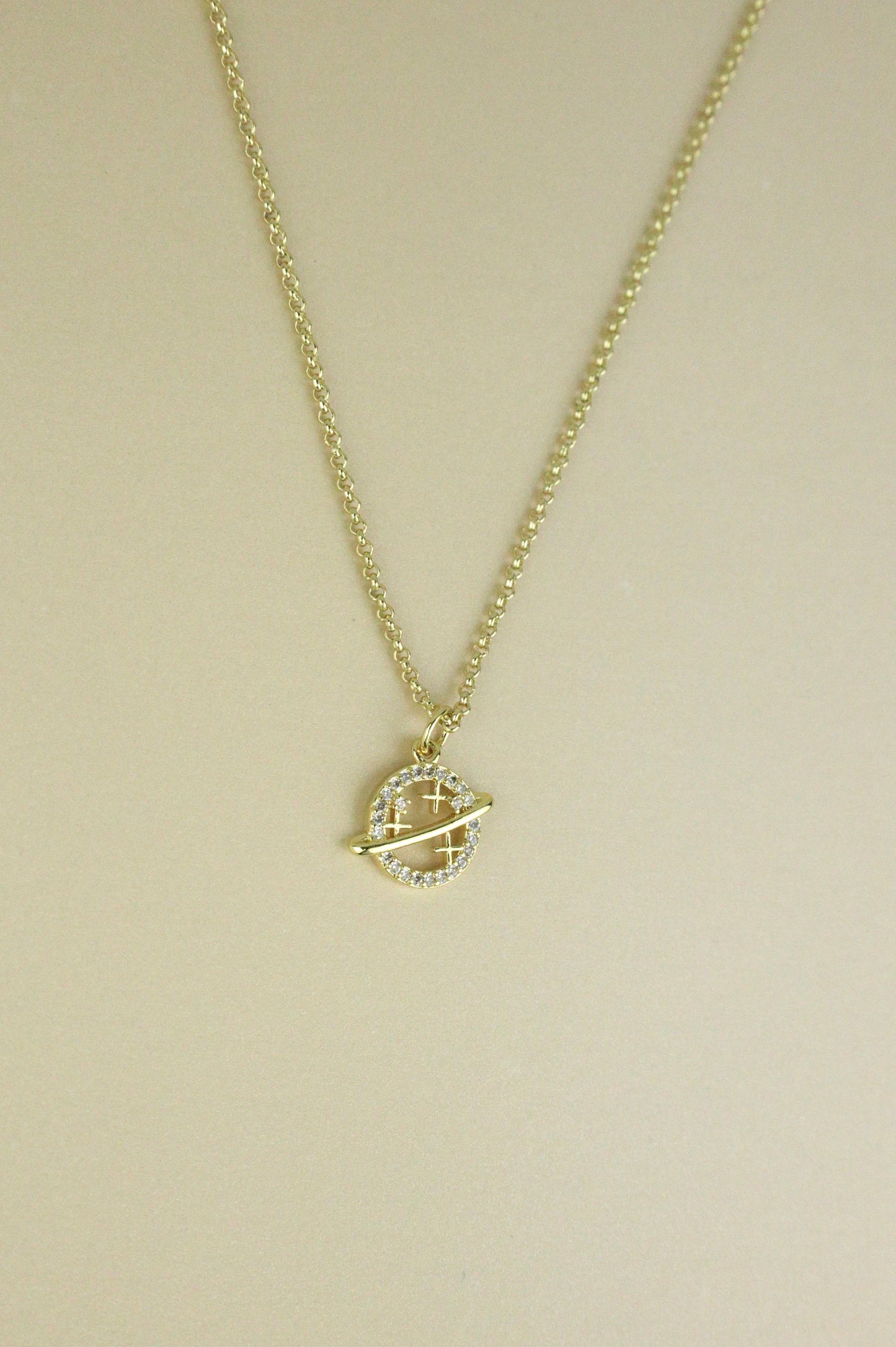Celestial Saturn “Will Power” necklace