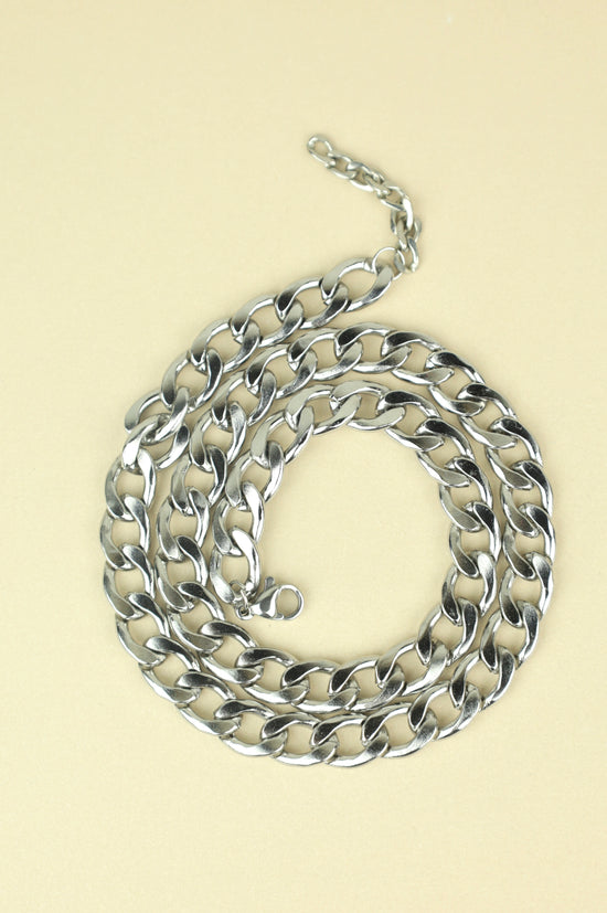 Cuban Choker in silver