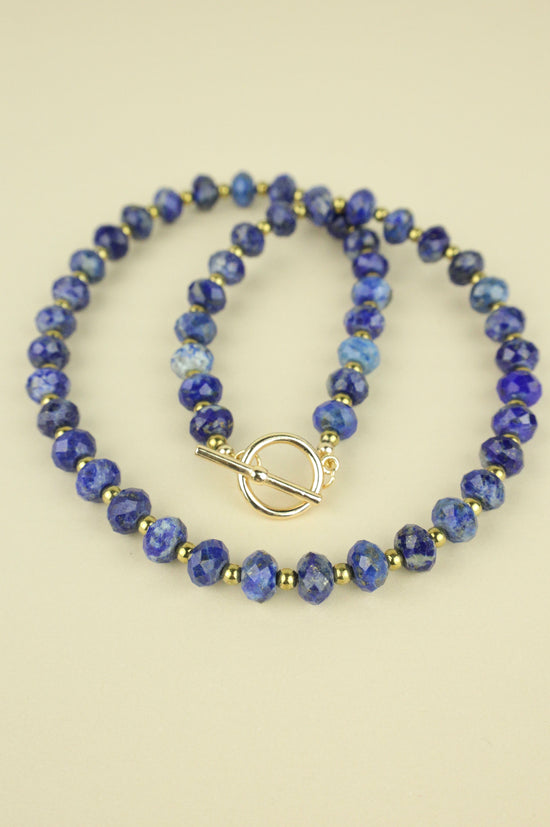Ion Lapis Lazuli beaded necklace
