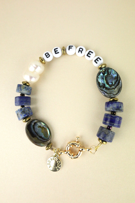 BE FREE affirmation bracelet