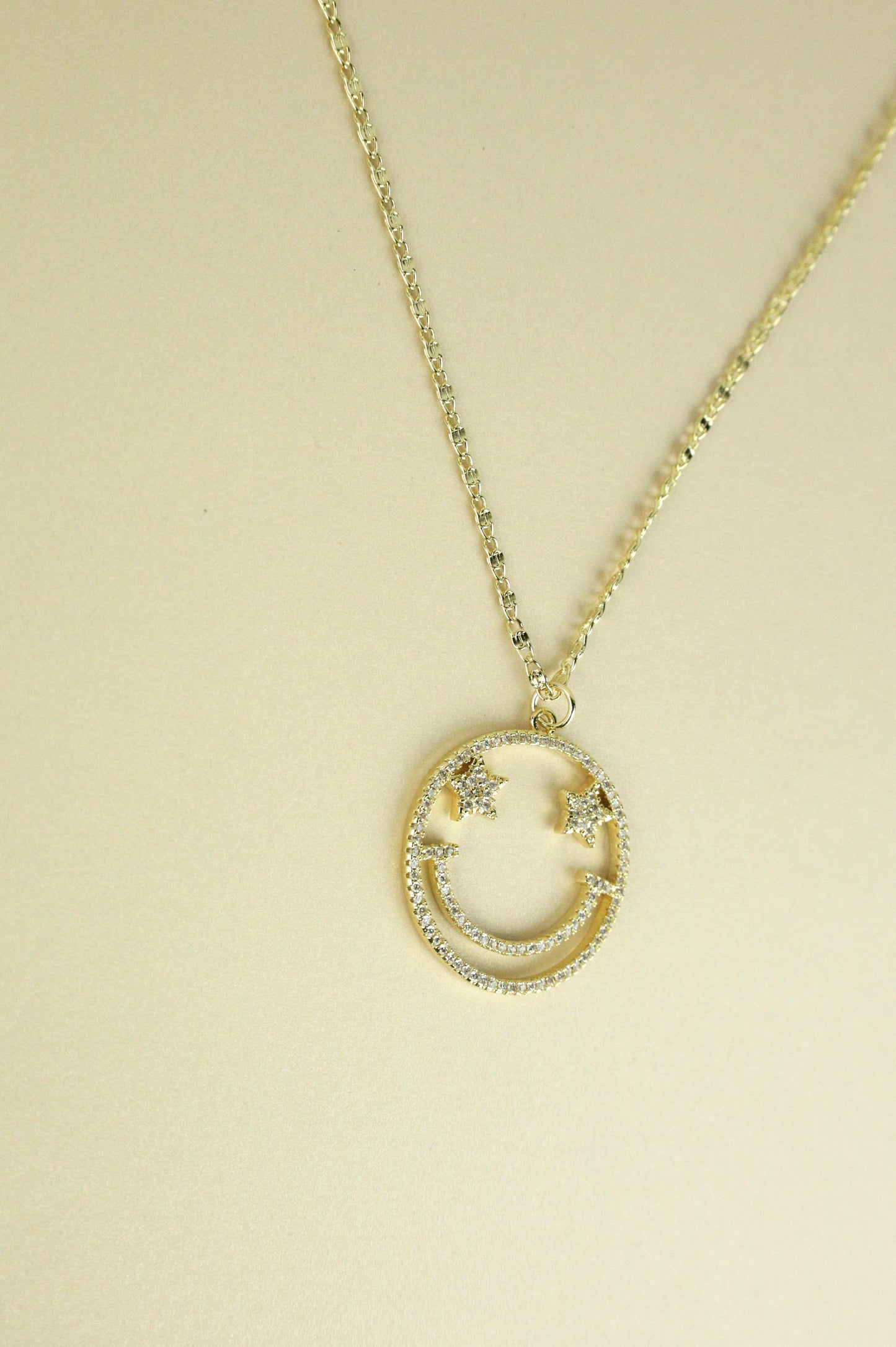 Icy Smiley Necklace