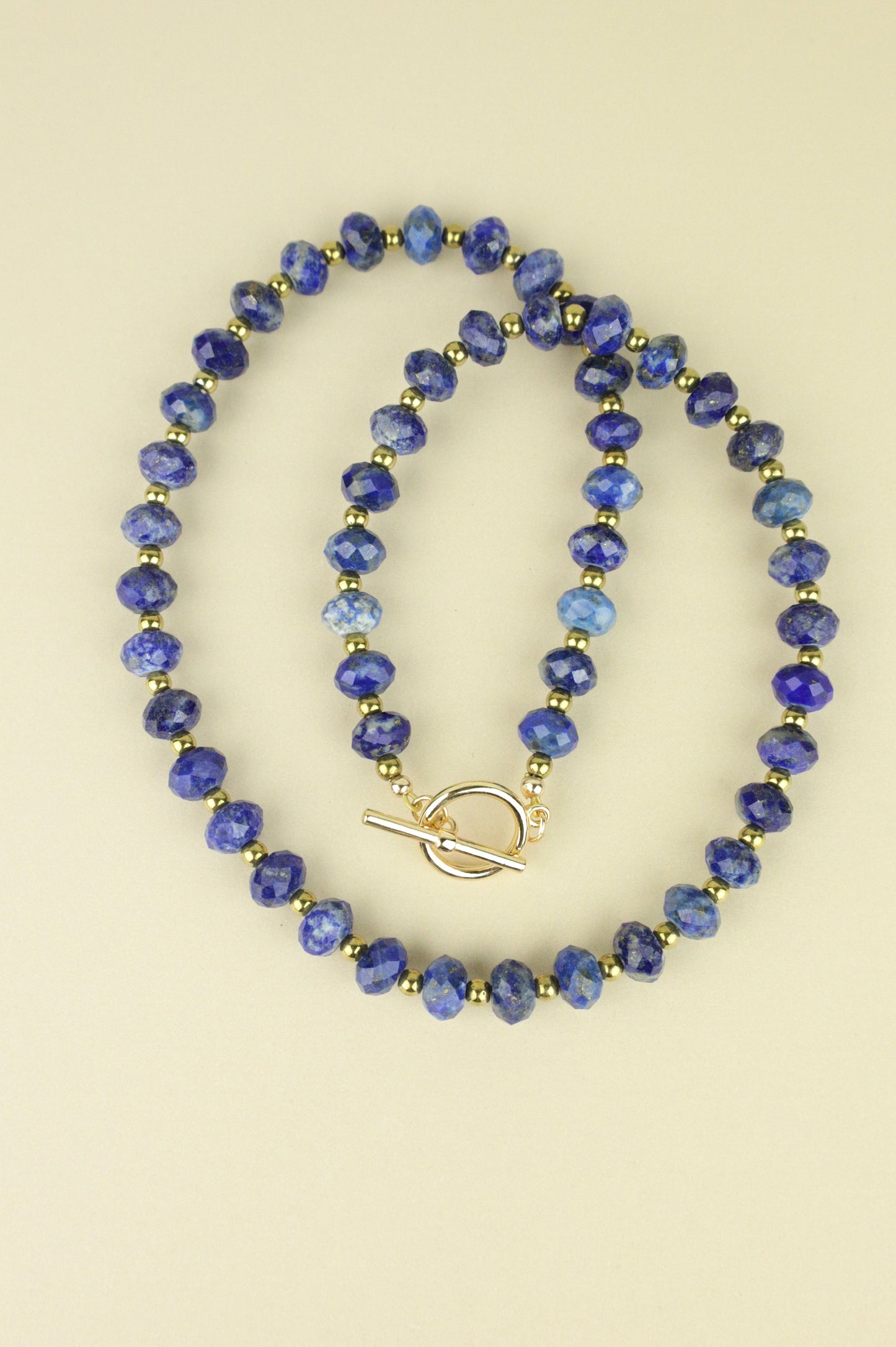 Ion Lapis Lazuli beaded necklace