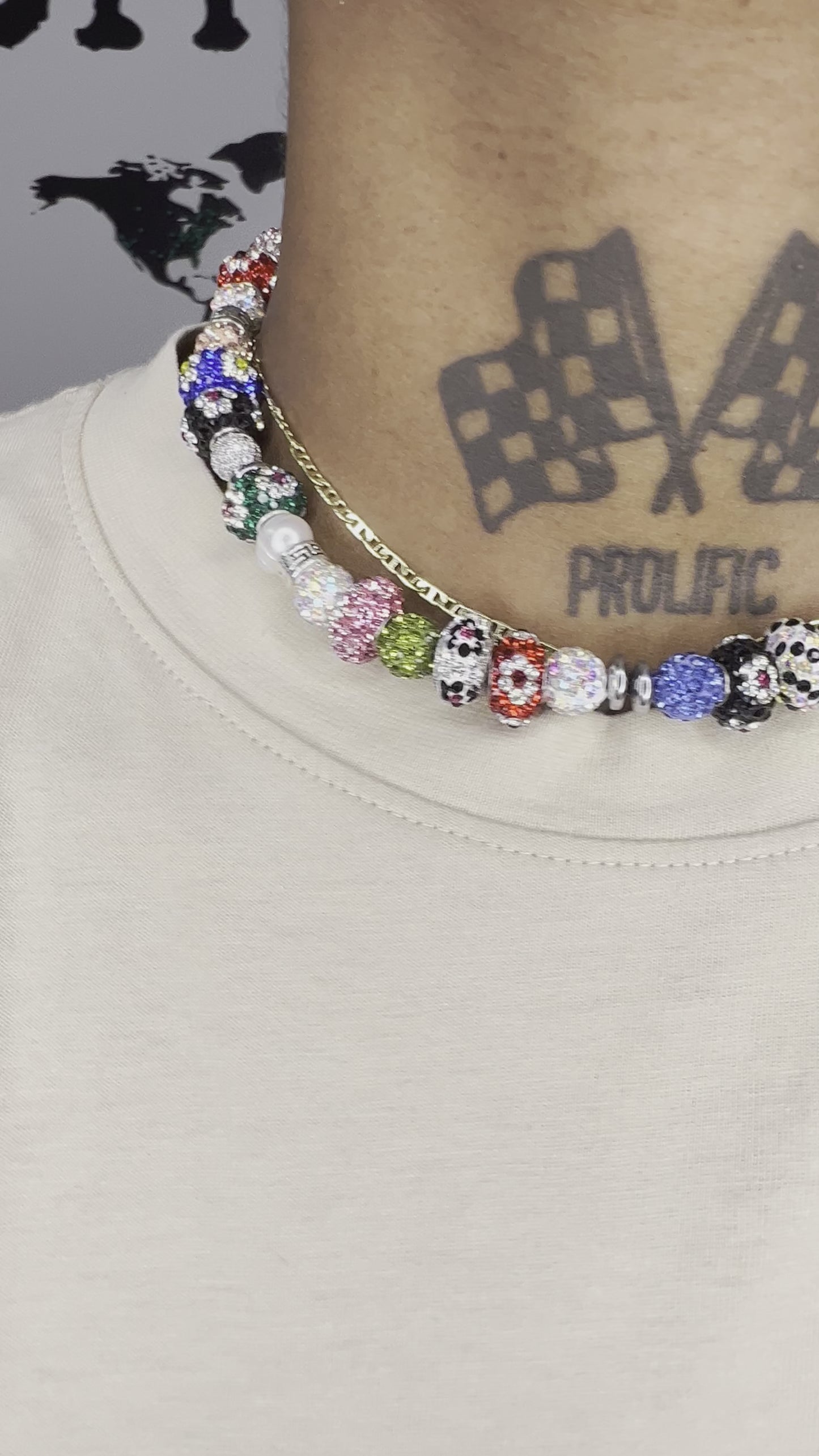 Load and play video in Gallery viewer, 1 of 1 Deluxe crystal beaded necklace *PREORDER*
