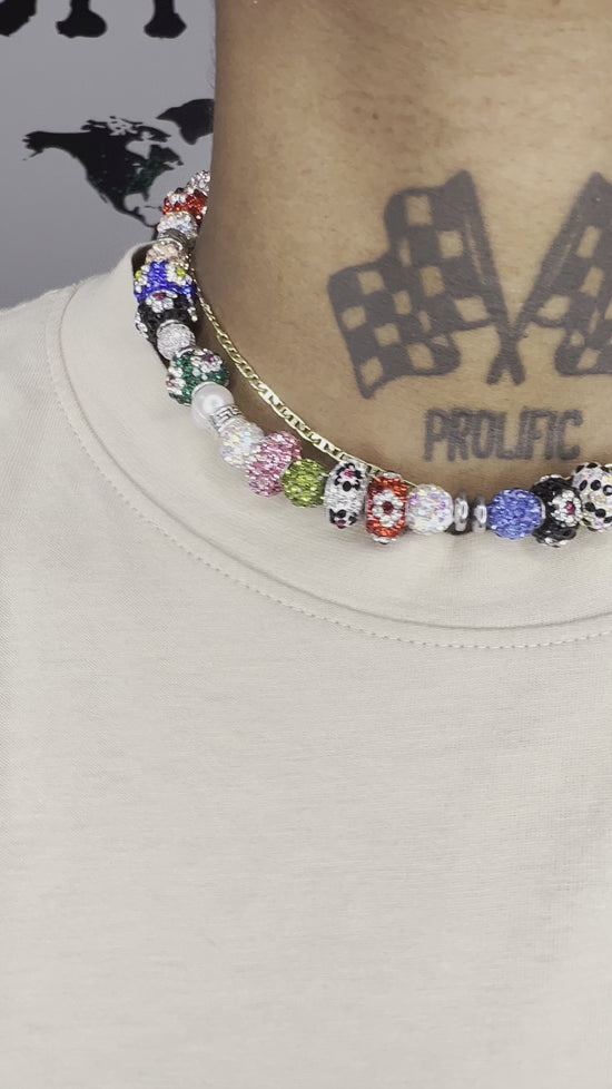 Load and play video in Gallery viewer, 1 of 1 Deluxe crystal beaded necklace *PREORDER*
