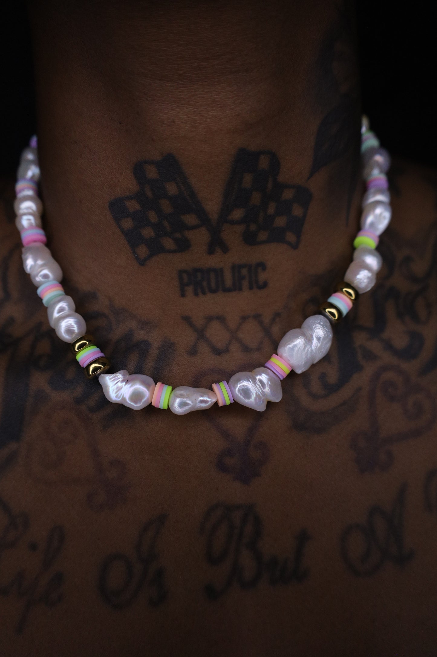 Amelia Beaded Pearl Necklace