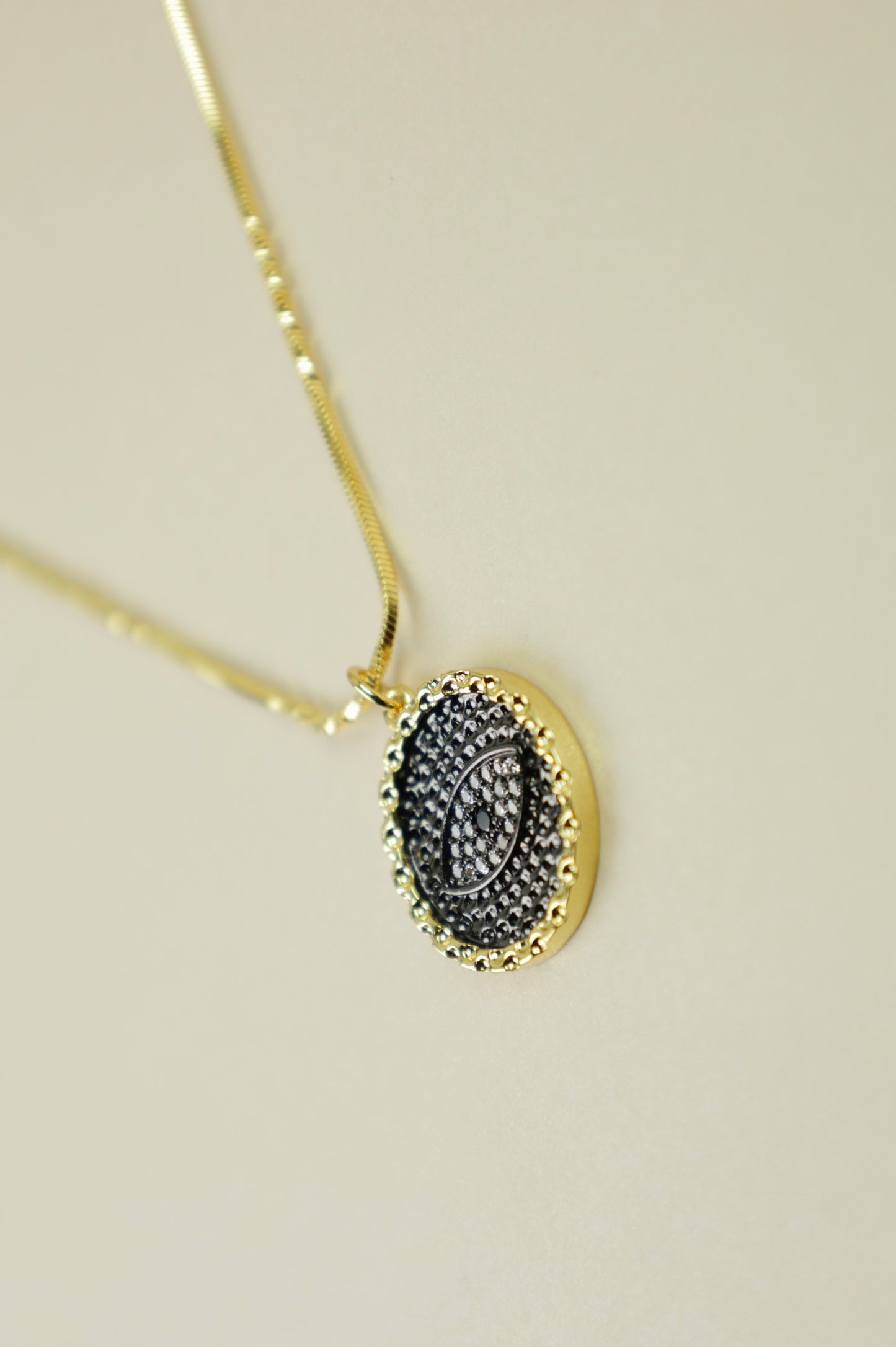 Cort evil eye Protection necklace in gold