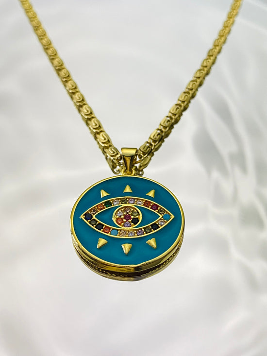 Garden Evil Eye Necklace