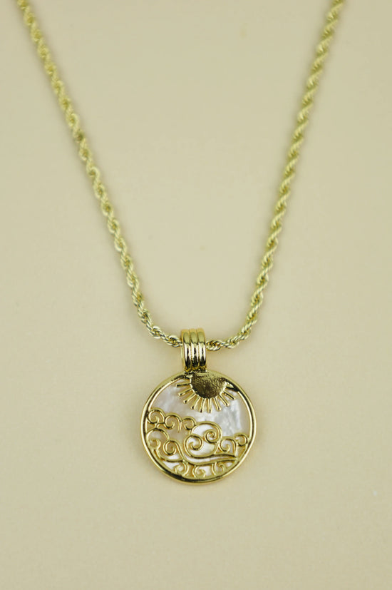 Air Element Necklace in Gold