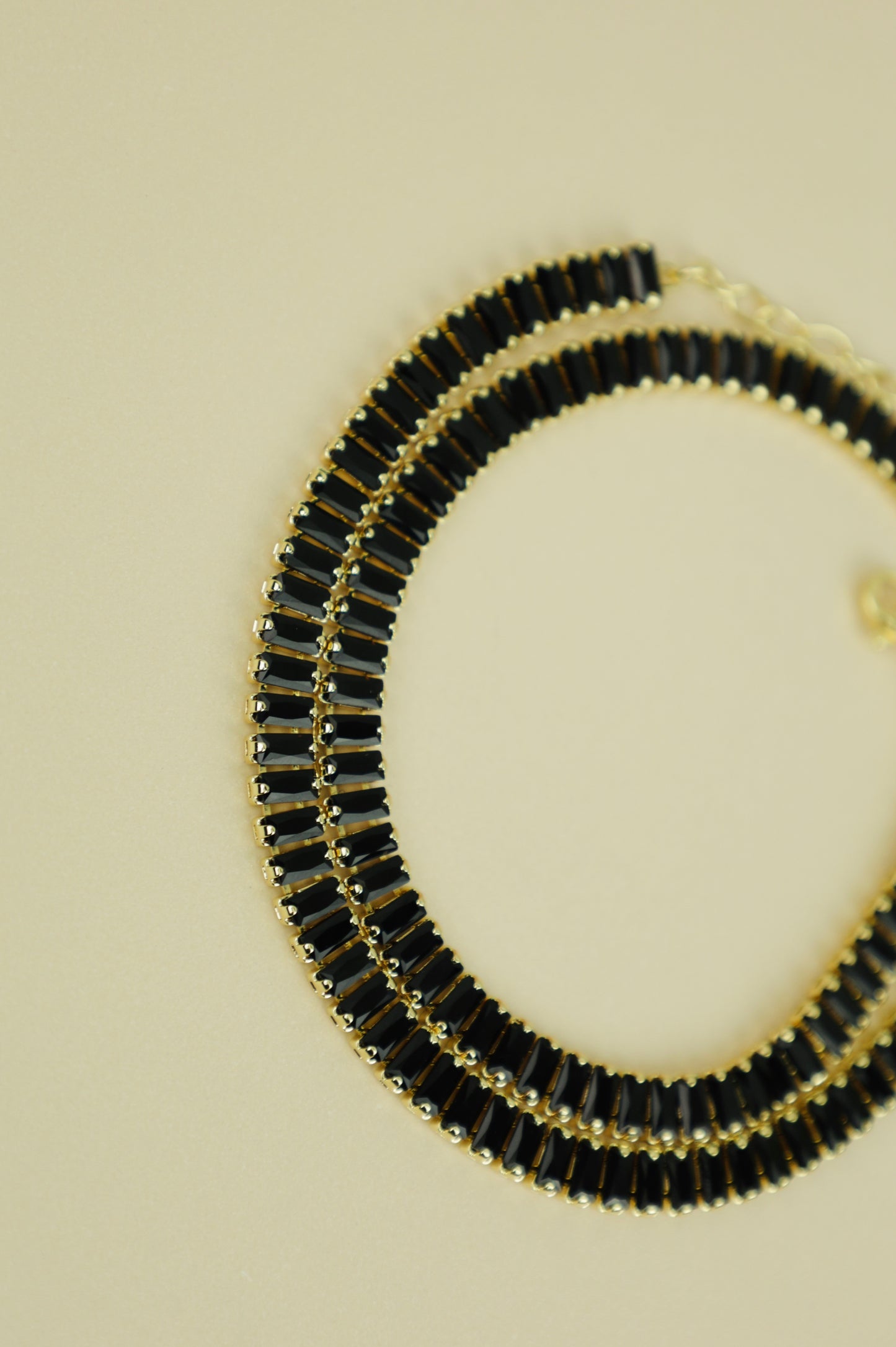 Hathor Baguette Necklace “BLACK”