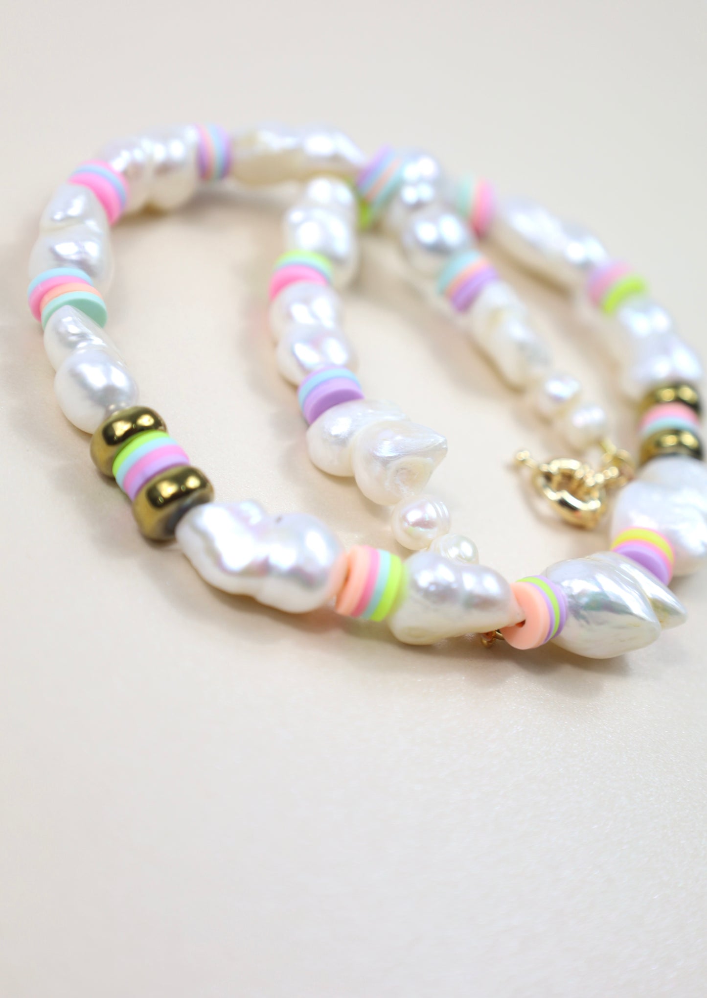 Amelia Beaded Pearl Necklace