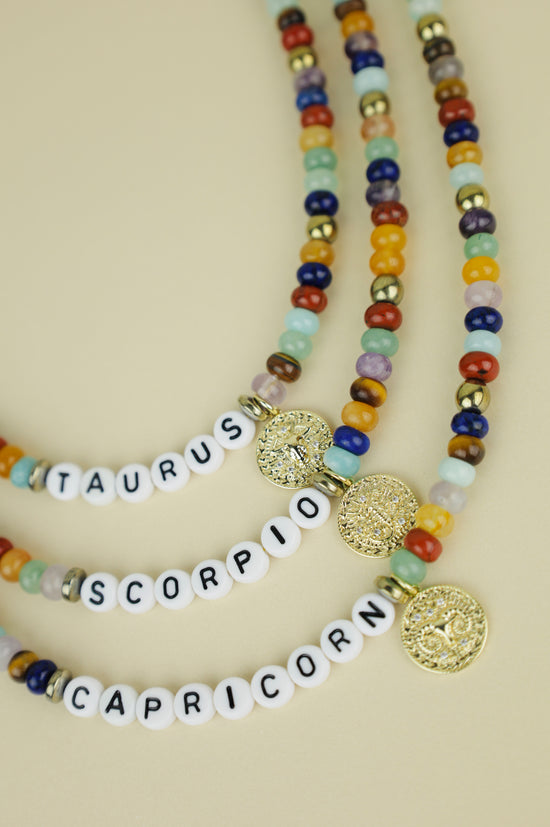 Zodiacs Beaded Necklace 18 to 20 inches