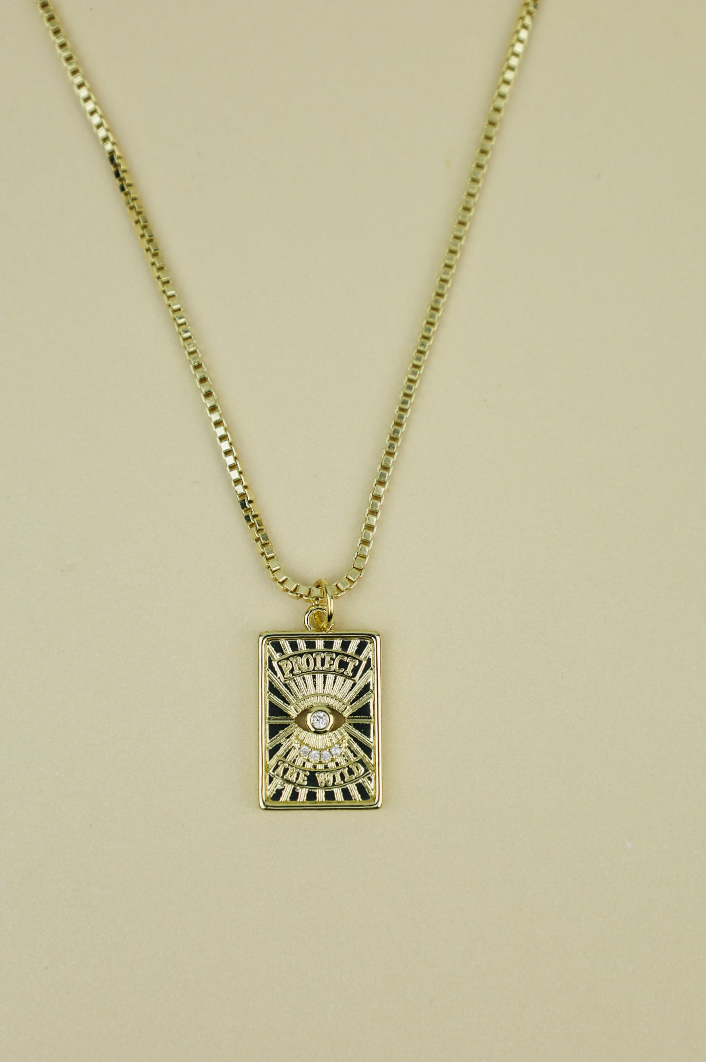 Protect The Wild necklace in gold
