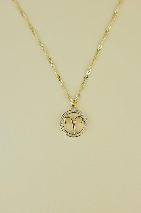 Aries Zodiac Necklace
