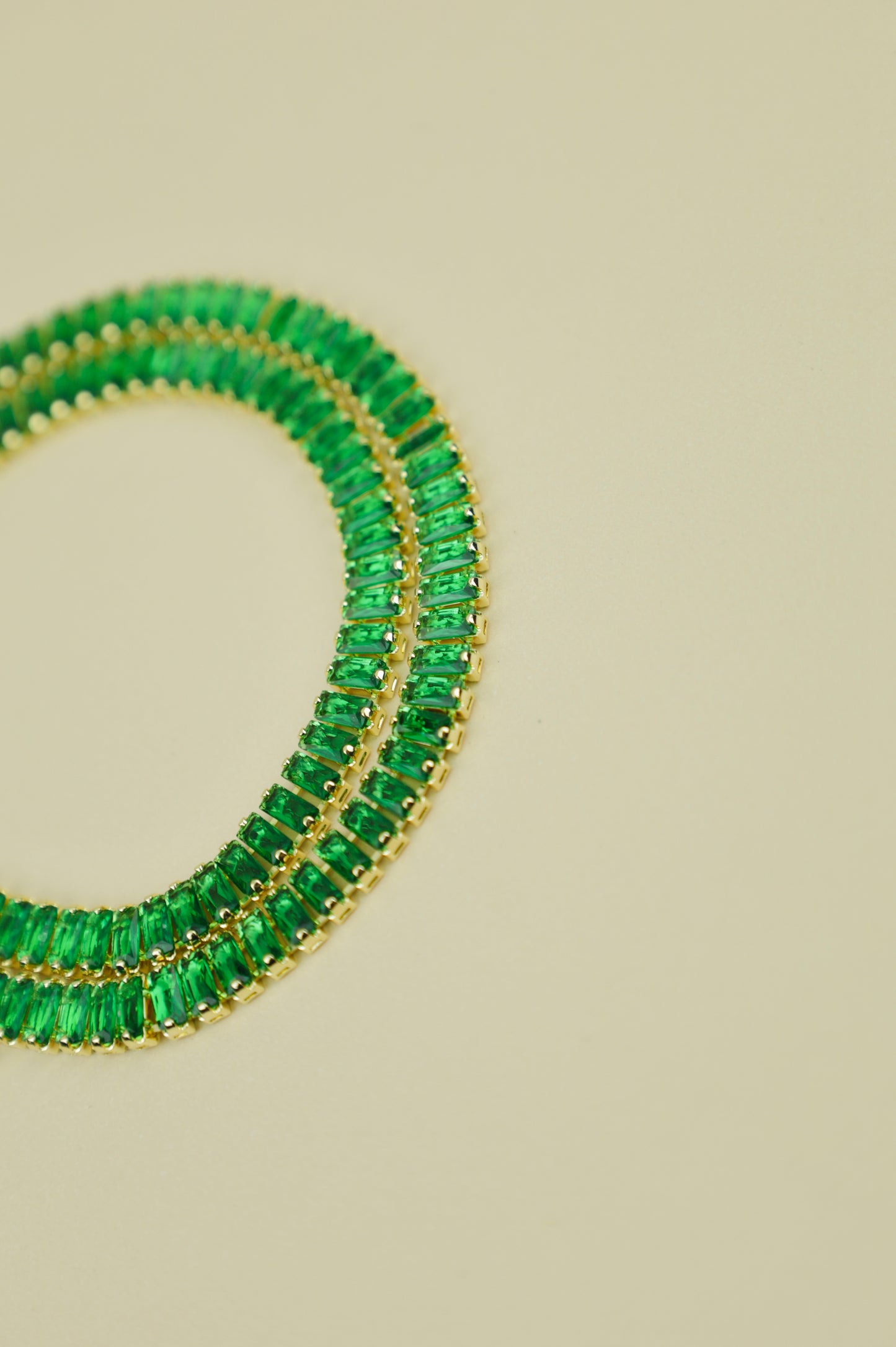 Hathor Baguette Necklace “Green”
