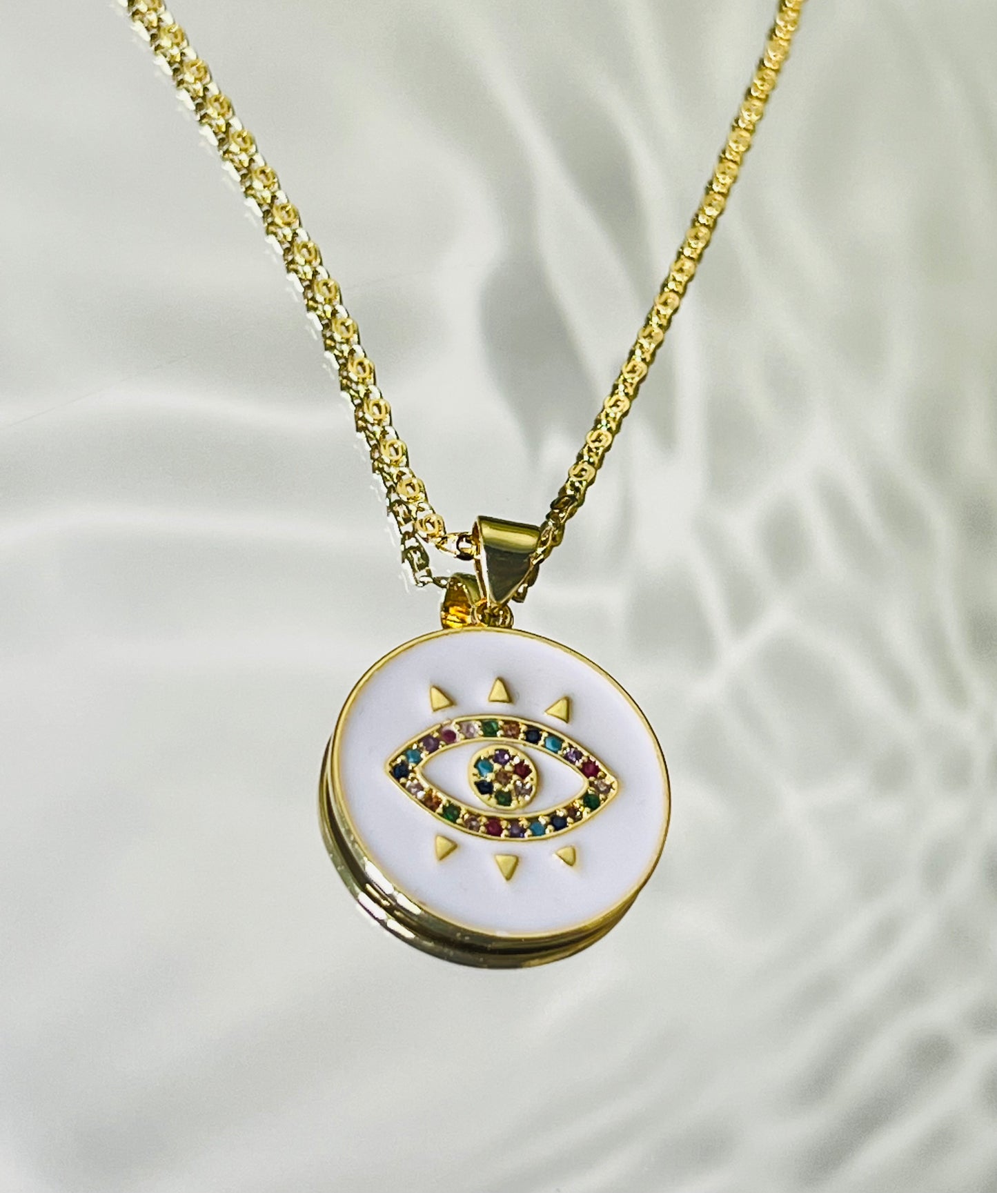 Garden Evil Eye- White