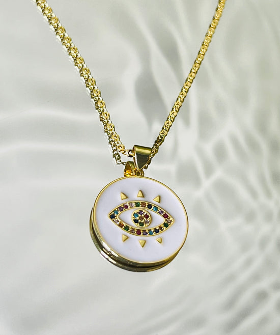 Garden Evil Eye- White